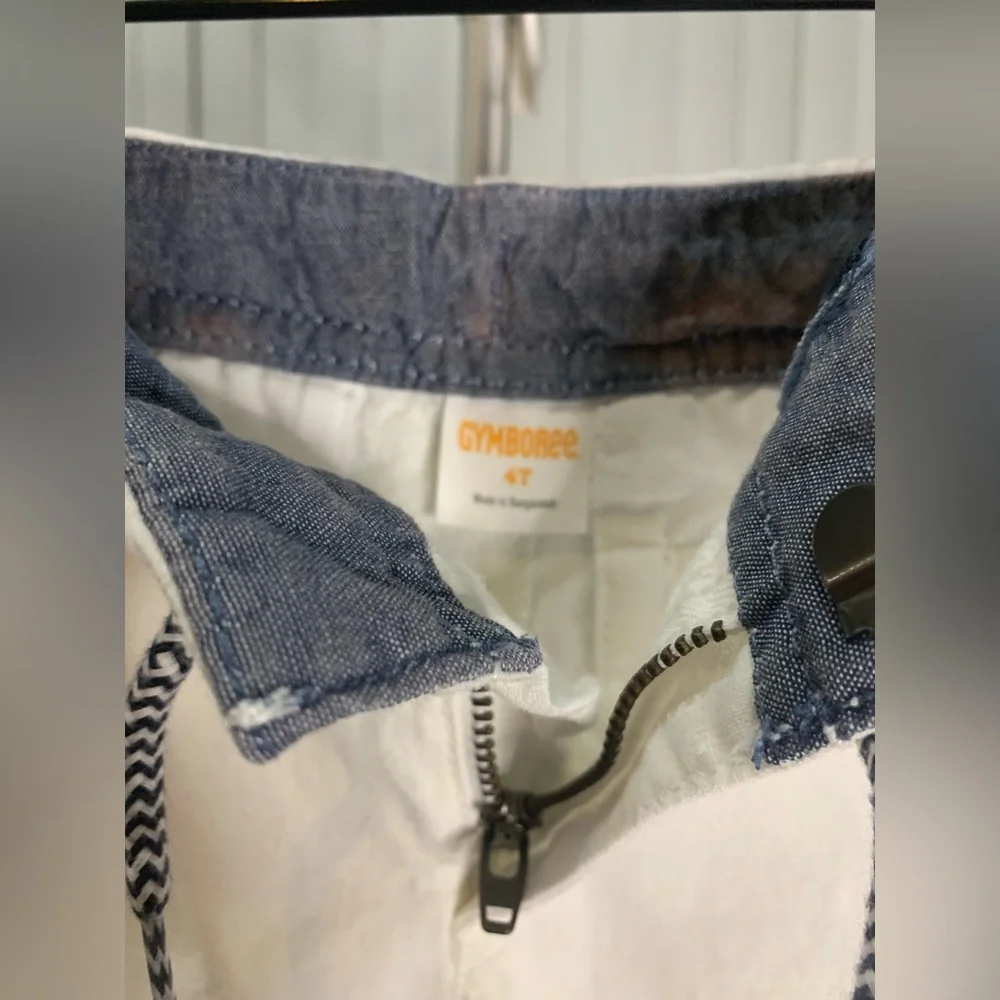 Gymboree white linen shorts Size: 4T Like New. - Picture 4 of 9